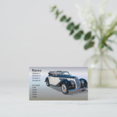 Carte De Visite Automobile convertible vintage (Debout devant)