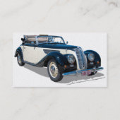 Carte De Visite Automobile convertible vintage (Dos)
