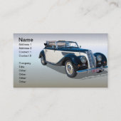 Carte De Visite Automobile convertible vintage (Devant)
