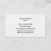 Carte De Visite Automobile Cool (Dos)