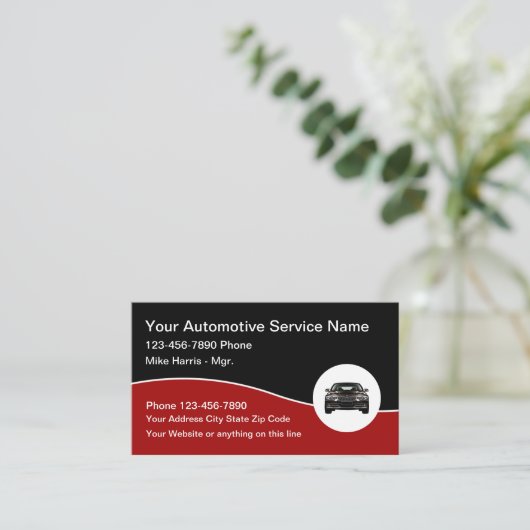 Carte De Visite Automobile Cool classique (Debout devant)
