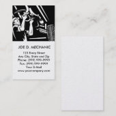 Carte De Visite Automobile de réparation de mécanicien de voiture (Devant / Derrière)
