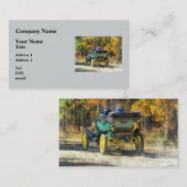 Carte De Visite Automobile de vapeur de Stanley (Devant / Derrière)