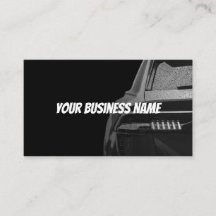 Carte de visite automobile - Design sombre audacie