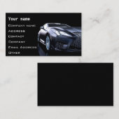 Carte de visite automobile élégant (Devant / Derrière)