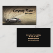Carte de visite automobile élégant (Devant / Derrière)