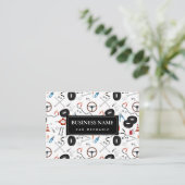 Carte De Visite Automobile Mécanicien Outils Automobile QR Code (Debout devant)