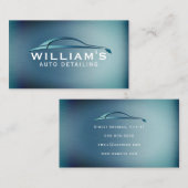 Carte de visite automobile métallique Faux (Devant / Derrière)