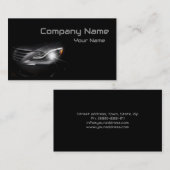 Carte de visite automobile noir (Devant / Derrière)