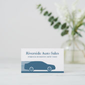 Carte de visite automobile rapide, Royal Blue (Debout devant)