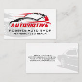 Carte De Visite Automobile | Réparation de voitures et pièces | Mé (Devant / Derrière)