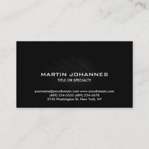 Carte de visite automobile simple à la mode Plain