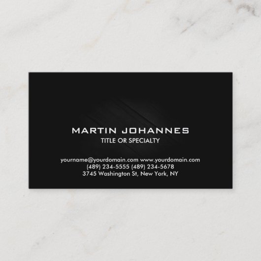 Carte de visite automobile simple à la mode Plain (Devant)