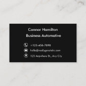 Carte De Visite Automobile Wash Professional Auto Détail Automotiv (Dos)