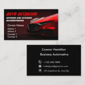 Carte De Visite Automobile Wash Professional Auto Détail Automotiv (Devant / Derrière)