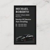 Carte De Visite Automobile Wash Professional Auto Détail Automotiv (Devant)