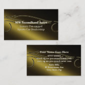 Carte De Visite Automobiles d'occasion, logo de luxe de voiture de (Devant / Derrière)