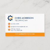 Carte De Visite Automotive and Mechanical Services (Dos)