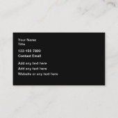 Carte De Visite Automotive Business Cards New Design (Dos)