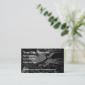 Carte De Visite Automotive Services Car Mechanic (Debout devant)