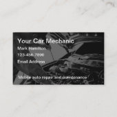Carte De Visite Automotive Services Car Mechanic (Devant)