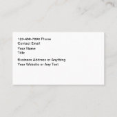 Carte De Visite Automotive Theme Business Card Design (Dos)