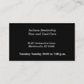 Carte De Visite Automotive Themed Leather Chaps Classic Car (Dos)