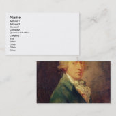 Carte De Visite Autoportrait, 1787 (huile sur la toile) 2 (Devant / Derrière)