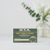 Carte De Visite Autorisation d'accès public R.T.A. (Debout devant)