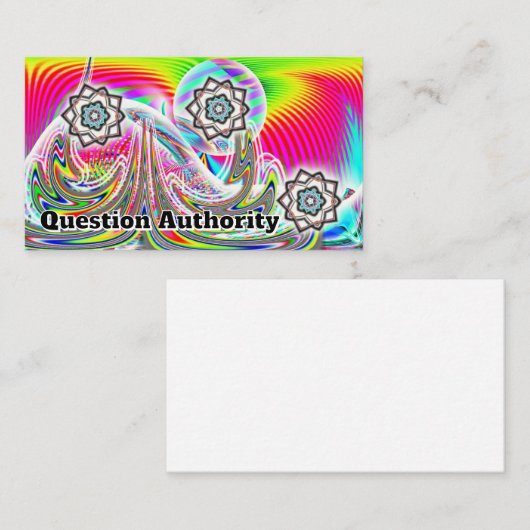 Carte De Visite Autorité des questions ( vous pouvez modifier les (Devant / Derrière)