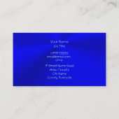 Carte De Visite Autosales, automobile classique Glace-bleue, (Dos)