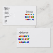 Carte De Visite Autrement connu comme cadeaux de Meilleur-est (Devant / Derrière)