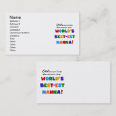 Carte De Visite Autrement connu comme cadeaux de Meilleur-est (Devant / Derrière)