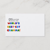 Carte De Visite Autrement connu comme T-shirts de Meilleur-est (Dos)