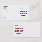 Carte De Visite Autrement connu comme T-shirts et cadeaux de (Devant / Derrière)