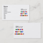 Carte De Visite Autrement connu en tant que cadeaux de la (Devant / Derrière)