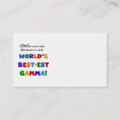 Carte De Visite Autrement connu en tant que cadeaux du gamma (Dos)