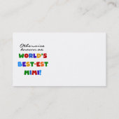 Carte De Visite Autrement connu en tant que cadeaux Meilleur-est (Dos)