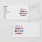 Carte De Visite Autres Meilleurs Tshirts et cadeaux Poppy (Devant / Derrière)