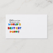 Carte De Visite Autres T-shirts et cadeaux Poppi les plus connus (Dos)