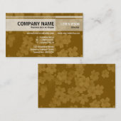 Carte De Visite Autres tons - Fleurs - Brown (Devant / Derrière)