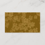 Carte De Visite Autres tons - Fleurs - Brown (Dos)