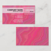 Carte De Visite Autres tons - Rouge Marbré (Devant / Derrière)