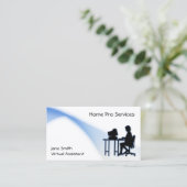 Carte de visite auxiliaire virtuel (Debout devant)