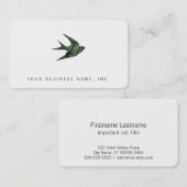 Carte De Visite Avaler (Style Letterpress) (Devant / Derrière)