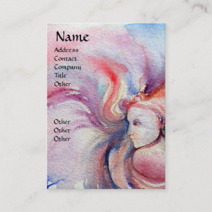 Carte De Visite AVALON / Magie et mystère Imaginaire bleu rose