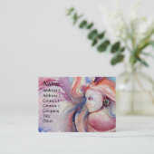 Carte De Visite AVALON / Magie et mystère Imaginaire bleu rose (Debout devant)