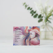 Carte De Visite AVALON Magie et mystère Perle bleue rose (Debout devant)