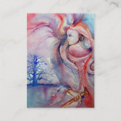 Carte De Visite AVALON Magie & Mystère rose violet éclaboussures f (Dos)