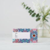 Carte De Visite AVALON PSYCHEDELIC, gem rose rubis or (Debout devant)